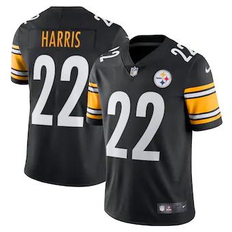 mens nike najee harris black pittsburgh steelers vapor limi